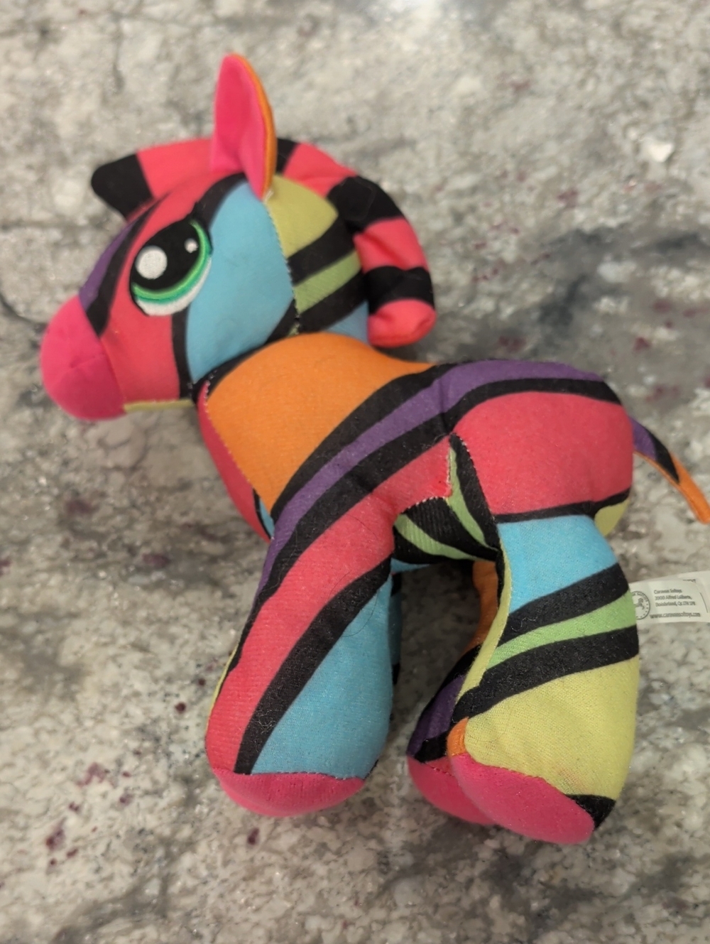Peak-a-Boo-Toys Rainbow Zebra